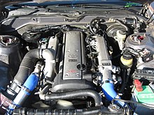 Third Generation 1JZ-GTE VVT-i transplanted into a 1989 MX83 Toyota Cressida 1JZ-GTE VVT-i engine in 1989 Toyota Cressida.jpg