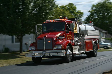 The Swepsonville Volunteer Fire Department responding to a call.