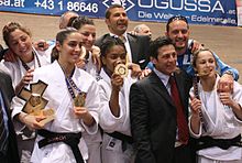 Le Azzurre in 2010 2010 Team Italy Judo EM.JPG