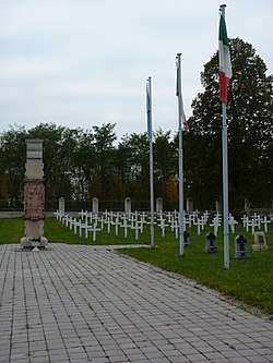 Italský vojenský hřbitov, Milovice