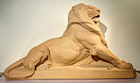 Le lion de Belfort. Maquette préparatoire au premier modèle définitif.