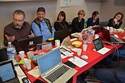 Meeting of GLAM Wiki coordinators and organisers at Wikimedia France in March 2015