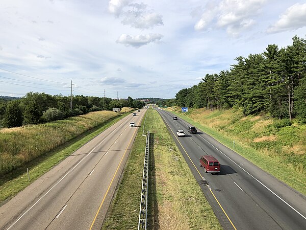 Interstate 81, a main roadway in Harrisonburg