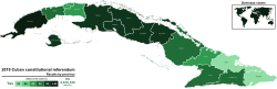 Referéndum constitucional cubano 2019 - Resultados por provincia.svg