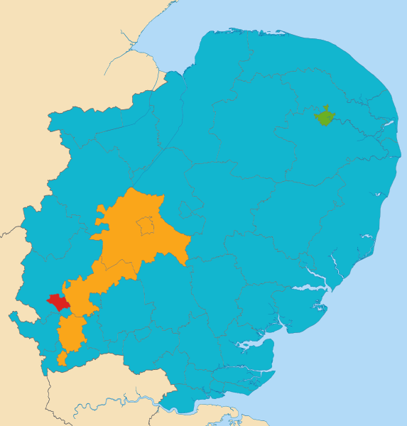 File:2019 European Parliament election in the United Kingdom area results (East of England).svg