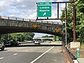 File:2020-07-11 15 59 31 View north along New Jersey State Route 444 (Garden State Parkway) at Exit 136 (Linden, Roselle) on the border of Clark Township and Cranford Township in Union County, New Jersey.jpg