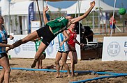 Deutsch: Beachhandball Weltmeisterschaften 2022; Tag 3: 23. Juli 2022 – Frauen, Hauptrunde, Argentinien-Deutschland 0:2 (16:18, 15:19) English: 2022 Beach handball World Championships; Day 3: 23 July – Women Main Round – Argentina-Germany 0:2 (16:18, 15:19)