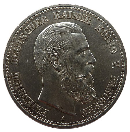 Tập tin:5 Mark Preußen Friedrich III.jpg