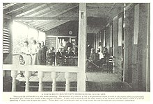 "These deep, cool verandas are used as living rooms the year through and are extremely comfortable."(c.1899) A Porto Rican house party representing social life.jpg