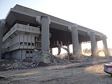 Demolition of the arena, February 2018