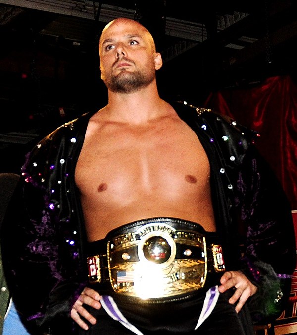 Pearce as NWA Worlds Heavyweight Champion in 2012