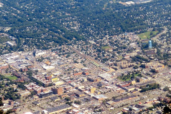 Hempstead in 2019, as seen from the air.