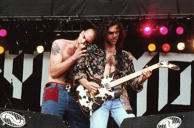 Ahmet and Dweezil Zappa in 1993