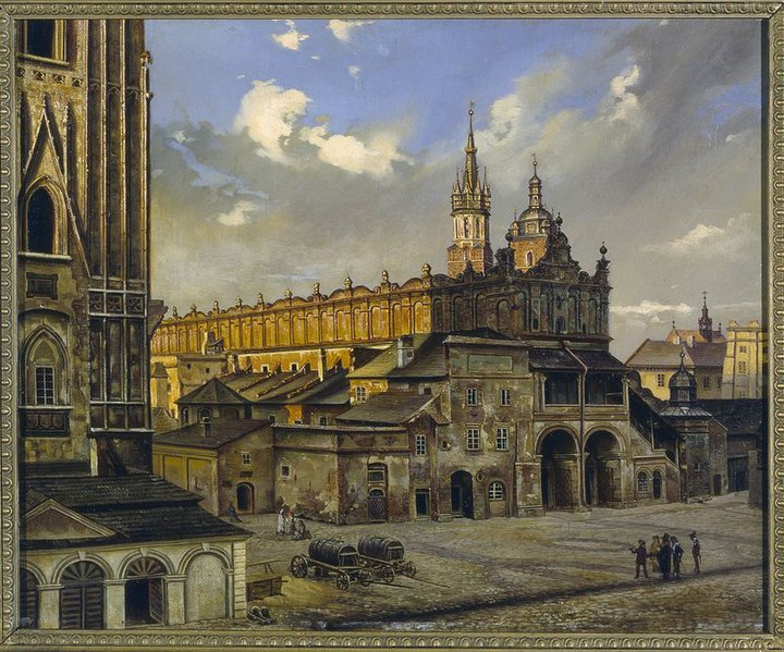 File:Aleksander Gryglewski - Sukiennice (Cloth Hall) in Kraków - MP 2709 MNW - National Museum in Warsaw.jpg