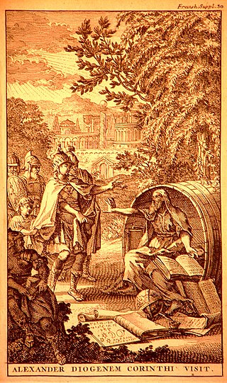 <span class="mw-page-title-main">Diogenes and Alexander</span> Anecdote in Greek philosophical history