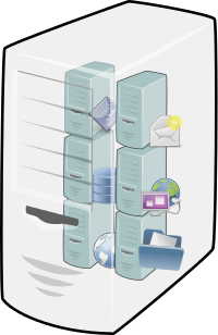 Icon depicting virtualization