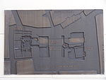 Amersfoort - Plaquette met het vloerplan van de Joriskerk op de wand van Zevenhuizen 7.jpg