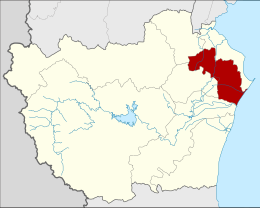 District de Mueang Phetchaburi - Carte