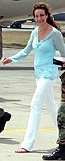 Andie MacDowell at Naval Air Station Sigonella, Sicily, June 14, 2005 (cropped)