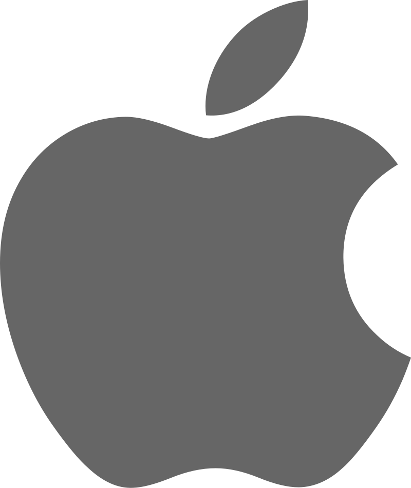 apple logo black png