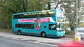 English: Arriva Guildford & West Surrey 6402 (GN04 UDP), a Volvo B7TL/TransBus ALX400, in Brooklands Road, Weybridge, Surrey, at the railway station bus stop. Two B7TLs, 6402 and 6403, arrived at Guildford at the end of August 2009, to displace the step entrance Dennis Dominators (5214 and 5215). 6402 and 6403 were new to Gillingham depot - in the Arriva Medway Towns part of Arriva Southern Counties - in 2004, as part of "Operation Overdrive", where a large batch of buses were purchased to upgrade the fleet in one go. 6402 is seen here on a shuttle between Weybridge railway station and Mercedes-Benz World, due to an event that was being held at Mercedes-Benz World on the day. Arriva Guildford & West Surrey 6402 and 6403 were both in use, but a number of other buses also helped out. These were more of the Volvo B7TL batch, from Gillingham depot, so 6402 and 6403 were reunited with some of their sister buses for one day only! The Sunday service on route 436, which shuttles back and forth between the station and Mercedes-Benz World, was also running (because it had to to comply with the route's registration with the traffic commissioner) with a normal Citaro and was helping out the other buses.