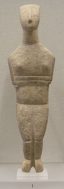 Arte greca, figurina cicladica, 2500 a.c. 01