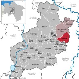 Kaart van Asendorf