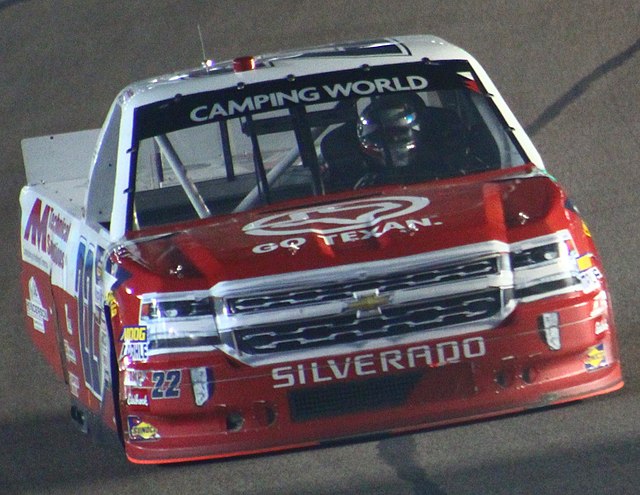 Self in the No. 22 at ISM Raceway in 2018