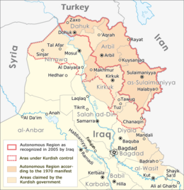 Beskrivelse af det autonome område Kurdistan-da.png billede.