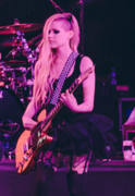 Avril Lavigne performing in 2014