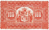 BACK - 100 Pesos bank note of 1894 Banco Español de Puerto Rico.jpg