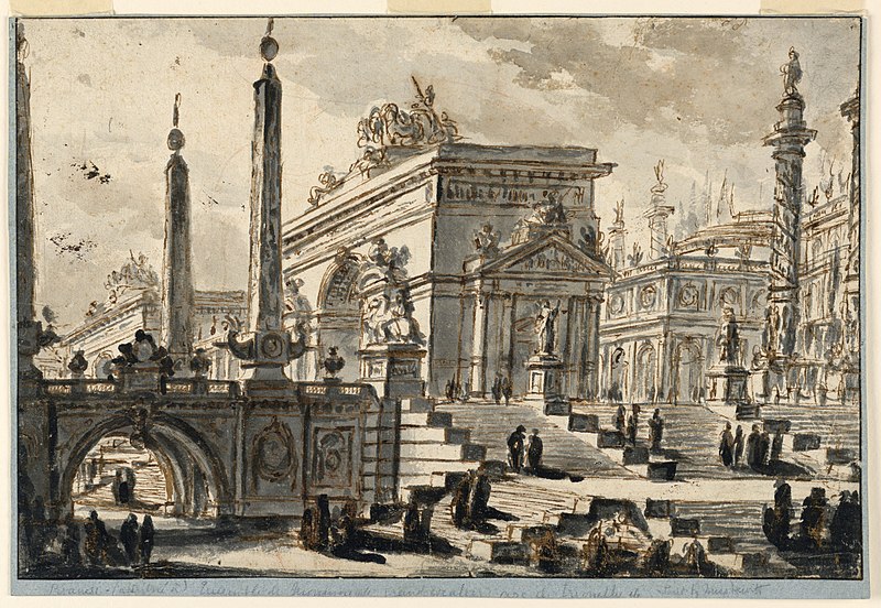 File:BDrawing, Architectural Fantasy- Buildings, Monuments and Stairways, 1718–78 (CH 18326647).jpg