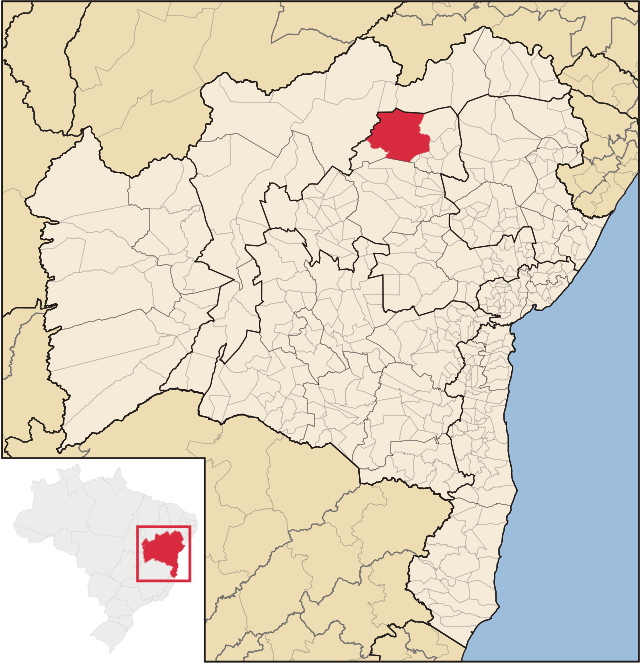 Localização de Campo Formoso na Bahia