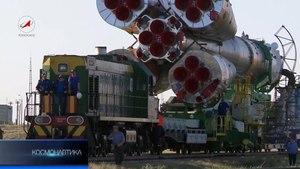 Файл:Baikonur Cosmodrome Railway.webm