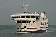 Bateau desservant Le Palais: le Bangor.