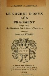 Barbey d’Aurevilly - Le Cachet d’onyx, Léa, 1921.djvu
