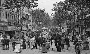 La Rambla i el tramvia (1905)