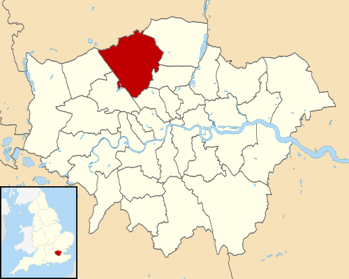 Barnet shown within Greater London