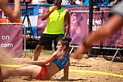 Deutsch: Beachhandball bei den Olympischen Jugendspielen 2018 in Buenos Aires; Tag 7, 13. Oktober 2018; Mädchen, Halbfinale – Niederlande-Kroatien 0:2 English: Beach handball at the 2018 Summer Youth Olympics in Buenos Aires at 13 October 2018 – Girls Semifinal – Netherlands-Croatia 0:2 Español: Handball de playa en los Juegos Olimpicos de la Juventud Buenos Aires 2018 en 13 de octubre de 2018 – Semifinales Femeninas - Países Bajos-Croacia 0:2