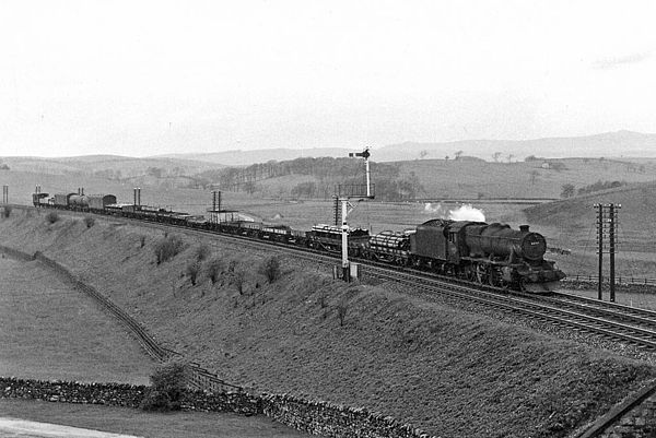 Up freight train near Bell Busk in 1961