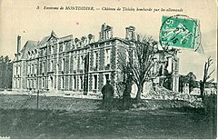 Biberl 3 - Environs de Montdidier - Chateau de Tilloloy bombardé par les Allemands.JPG