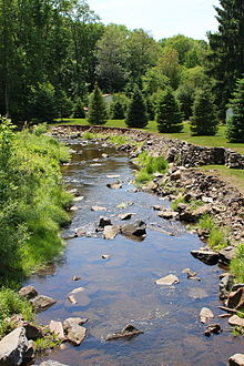Bow Creek flows through Fairview Township Bow Creek looking downstream.JPG