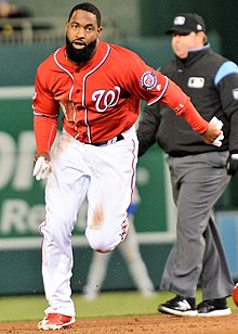 Goodwin with the Washington Nationals in 2018