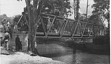 Steel bridge over the Laloki River completing the route between Port Moresby and Schwimmer Drome Bridge over the Laloki River.jpg