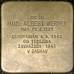 Brno memorial stone Albert Werner.jpg