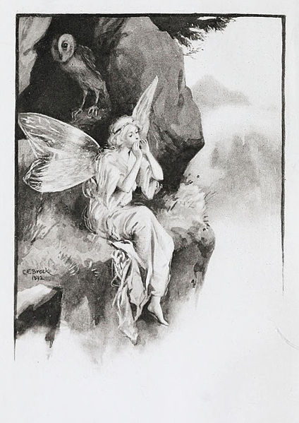 Illustration of a fairy by C. E. Brock