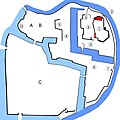 Okayama castle plan