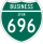 Interstate 696 Zakelijke marker