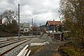 English: Bergen Light Rail construction at Hop in Bergen, Norway.