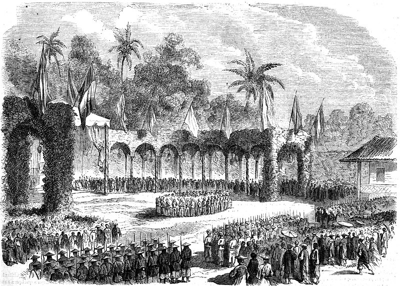 File:Célébration de la fête de la reine d'Espagne à Saïgon, L'illustration le 17 Jan 1863.jpg